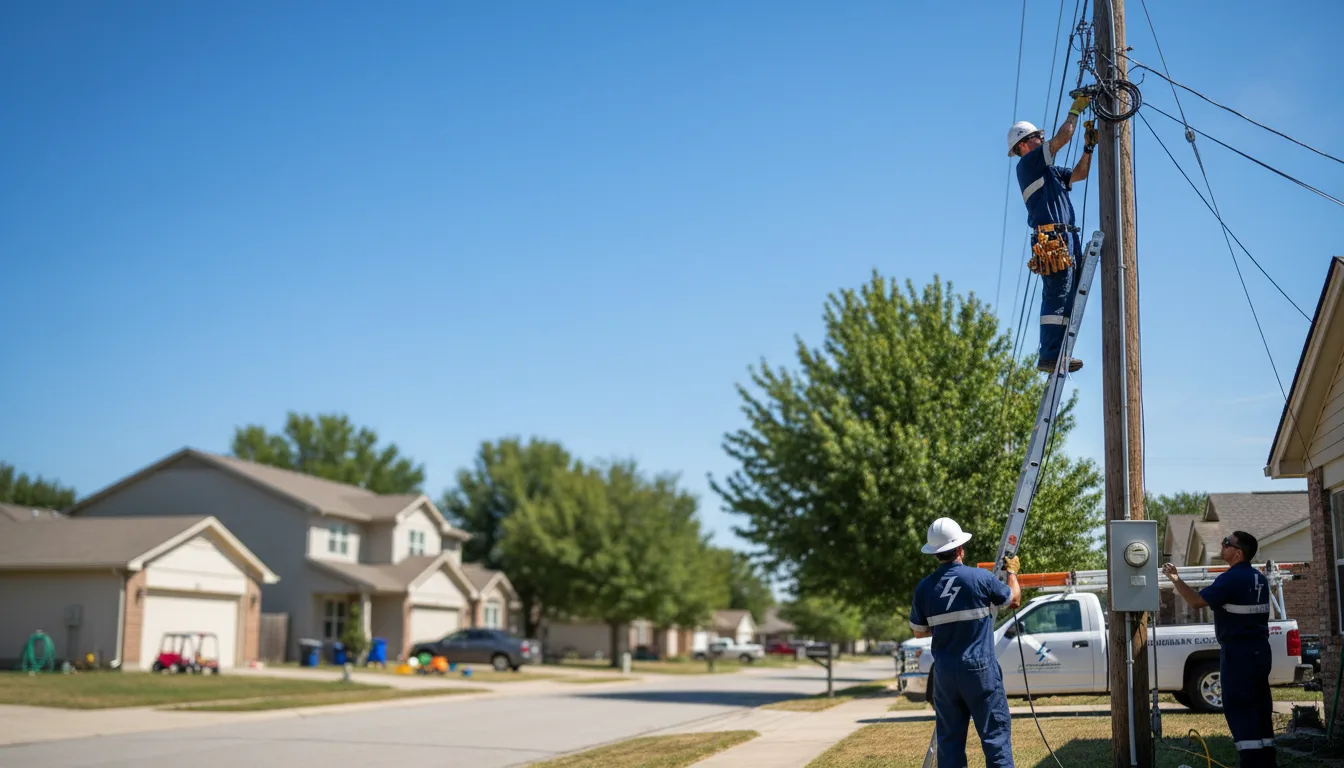 Residential electrician providing installation services in Constantine, MI